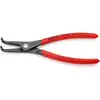 Image de 49 21 A31 Pince de précision pour circlips pour circlips extérieurs d'arbre gaines pvc anti-dérapantes grise atramentisée 210 mm - Knipex