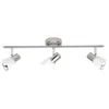 Image de BRILLIANT lampe Luca spot tube 3 lumières fer / chrome / blanc 3x R50, E14, 40W, adapté aux lampes à réflecteur (non incluses) Échelle A ++ à E Têtes