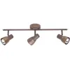 Image de Lampe lave spot tube triple cuivre 3x R50, E14, 40W, adapté aux lampes à réflecteur (non incluses) Échelle a ++ à e Têtes pivotantes - Brilliant