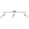 Image de Brilliant lampe Sofia spot tube 3 lumières Fer / chrome / blanc 3x D45, E14, 40W, adaptées aux lampes à suspension (non incluses) Échelle a ++ à e