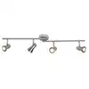 Image de Lampe Sanny led spot tube 4 fl. Fer / chrome 4x LED-PAR51, GU10, 3W lampes à réflecteur led incluses, (250lm, 3000K) Échelle a ++ à e Bras pivotant /