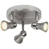 Image de BRILLIANT lampe Sanny LED Spotrondell 3flg fer / chrome 3x LED-PAR51, GU10, 3W lampes à réflecteur LED incluses, (250lm, 3000K) Échelle A ++ à E