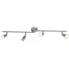 Image de Lampe Loona led spot tube 4flg fer 4x LED-PAR51, GU10, 3W lampes à réflecteur led incluses, (250lm, 3000K) Échelle a ++ à e Bras pivotant / tête