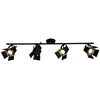 Image de BRILLIANT lampe Movie Spot LED tube 4 lumières noir mat 4x LED-PAR51, GU10, 5W lampes à réflecteur LED incluses, (380lm, 3000K) Échelle A ++ à E