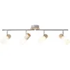 Image de Brilliant - lampe Babsan spot tube 4 fl. Bois clair / blanc 4x C35, E14, 3,5W, adapté aux lampes à bougie (non incluses) Échelle a ++ à e Têtes
