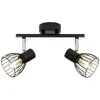 Image de Lampe Blacky spot tube 2flg noir 2x D45, E14, 40W, adapté aux lampes à suspension (non incluses) Échelle a ++ à e Convient aux lampes led - Brilliant