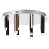 Image de Brilliant - lampe clavecin led plafonnier rond 12flg marron / café 12x 4W led intégrés, 306lm, 3000K Dimmable en 3 étapes via interrupteur mural