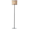 Image de Brilliant - lampe Wiley lampadaire 1 lampe rotin 1x A60, E27, 60W, adapté aux lampes standard (non incluses) Échelle a ++ à e Avec pédale