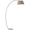 Image de Brilliant - lampadaire Brok bow 2.0m marron / gris 1x A60, E27, 60W, adapté aux lampes standard (non incluses) Échelle a ++ à e Pivotant avec pédale