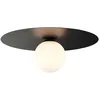 Image de Brilliant - lampe, plafonnier Zon noir, métal / verre, 1x QT14, G9, 10W, lampes à base de broche (non incluses), a ++