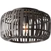 Image de Brilliant - Woodrow plafonnier 40cm bois foncé / noir lumières d'intérieur, plafonniers, décoratifs 1x A60, E27, 60W, convient aux lampes normales