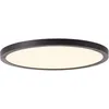 Image de Brilliant - Plafonnier apparent led Tuco 25cm noir/blanc 1x led intégrée, led 16W intégrée, (2100lm, 2700K)
