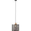Image de Brilliant - lamp Santy suspension noir/métal naturel noir 1x A60, E27, 52 w