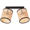 Image de Brilliant - lampe, Wiley spot bar 2 flammes bois clair / noir, 2x D45, E14, 60W, têtes pivotantes