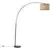 Image de Brilliant - lampadaire arc Wiley 2,1m bois clair/noir 1x A60, E27, 42W, adapté aux lampes normales (non incluses)