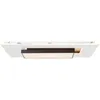 Image de Brilliant - Plafonnier led Hutson 80x50cm blanc/noir, métal/plastique, 1x 60W led intégré, (flux lumineux : 6800lm, couleur de la lumière :