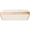 Image de Brilliant - Plafonnier led Tumeo 40x40cm bois clair/blanc, métal/bois, 1x led intégrée, 24 w, (flux lumineux : 2400lm, couleur de la lumière : 3000K)