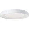 Image de Brilliant - Applique et plafonnier led Barty 48cm blanc/chrome, métal/plastique, 1x 30W led intégrée, (flux lumineux : 2900lm, couleur de la lumière
