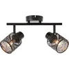 Image de Brilliant - Spot Bano 2-flammes noir mat, métal, 2x D45, E14, 40 w