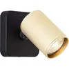 Image de Lampe Marty led spot mural sable noir/or mat or 1x GU10, 10 w, ampoule led incluse et remplaçable - Brilliant
