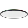 Image de Brilliant - lampe Mosako panneau de plafond led 50cm noir/blanc métal/textile noir 36 w led intégré