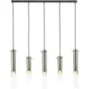 Image de Brilliant - Lamp Glasini suspension 5 ampoules noir mat/verre fumé métal/verre noir 5x C35, E14, 25 w