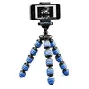 Image de Mini trépied mobile flexible Cullmann Alpha 350 avec support pour smartphone, bleu, charge maximale 1 kg, poids 204 g.