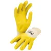 Image de Honeywell - Gant Sahara 100 taille 9 jaune maillot coton avec nitrile en 388 catégorie epi ii