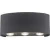 Image de Led wandlampe 6 flammig anthrazit farbig aussenlampe innenlampe dekorativ, anthrazit (9488-13) - Paul Neuhaus