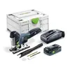 Image de Festool - carvex psc 420 hpc 4,0 EBI-Plus Scie sauteuse pendulaire sans fil 18 v ( 576525 ) 120 mm Brushless + 1x batterie 4,0 Ah + chargeur +