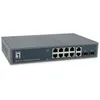 Image de LevelOne GEP-1221 commutateur réseau Non-géré Gigabit Ethernet (10/100/1000) Connexion Ethernet, supportant l'alimentation via ce port (PoE) Noir