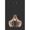 Image de Eglo - Suspension Bois 1xE27 Bell Bandes Bois Naturel Ø44 cm Trio Lighting