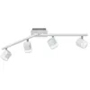 Image de Spot Plafonnier 4 Led Orientable Roubaix Blanc Trio Lighting