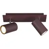 Image de Marley bar 2 spots rust metal cylinders l. 30cm 802400224
