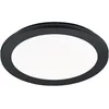 Image de Trio - Camillus Plafonnier Rond Led Dimmable Noir IP44 Ø26 cm Lighting