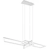 Image de Defibrico - Trio lighting salinas suspension led triple rectangle blanc avec rÉglage d'intensitÉ 34w 4000k 320310331