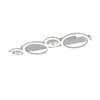 Image de Plafonnier LED plafonnier lampe de salon chrome blanc neutre L 72 cm