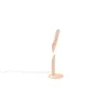 Image de Lampe de table, lampe d'appoint, lampe de lecture, design torsadé sable, interrupteur à cordon, LED, H 40,5 cm