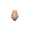 Image de Lampe de table LED Lampe d'appoint Lampe de chevet Fil de papier brun Batterie H 22 cm