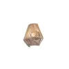 Image de Applique murale LED lampe de couloir lumière papier fil marron batterie L 18,5 cm