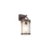 Image de Applique d'extérieur, lampe murale d'extérieur, lanterne, aluminium, couleur rouille, E27, H 29 cm