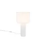 Image de Lampe de table lampe de chevet blanche céramique lampe de salon textile lampe de lecture lampe de table, 1x E27, DxH 28 x 51 cm