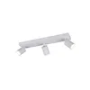Image de Plafonnier lampe de salon lampe de plafond métal blanc 3 flammes pivotant L50cm