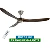 Image de Casafan - Ventilateur de plafond Eco Genuino dc 180 Chrome-Noyer