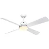 Image de Certeo - Ventilateur de plafond Libeccio Blanc avec lumière