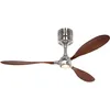 Image de Certeo - Ventilateur de plafond Helico Paddel Noyer avec lumière