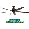 Image de Ventilateur de plafond CasaFan 518083 ECO ELEMENTS 180 chêne antique ou noyer / brun antique