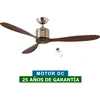 Image de Casafan - Ventilateur de plafond dc Aeroplan Eco Chrome / Noyer