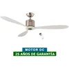 Image de Ventilateur de plafond CasaFan 313248 AEROPLAN ECO blanc/ chrome satiné