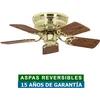 Image de Casafan - Ventilateur de plafond Classic Flat iii Laiton poli 75